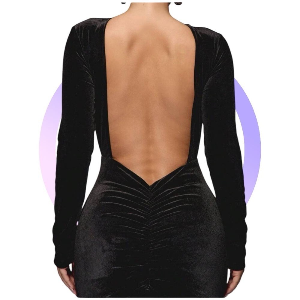 ❤️ NWT Elegant Black Cut-Out Maxi Dress ❤️ - Picture 6 of 11